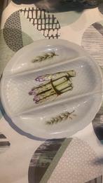 6 Porcelainen borden met asperges, Antiek en Kunst, Ophalen