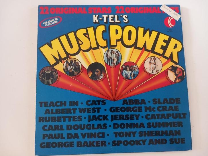 Vinyl LP K-Tel's Music Power Soft Rock Synth Pop Disco Funk, Cd's en Dvd's, Vinyl | Verzamelalbums, Pop, 12 inch, Ophalen of Verzenden