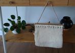Vintage gebreid clutch / wallet tasje, crème met goud, Ophalen of Verzenden, Zo goed als nieuw, Overige kleuren, Avondtasje