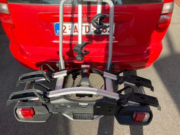 Fietsdrager thule euroway 923, Autos : Divers, Porte-vélos, Support d'attelage, 2 vélos, Pneus larges, Enlèvement