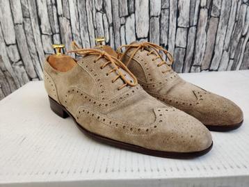 Greve beige geklede herenschoenen - Maat 41 (7) beschikbaar voor biedingen