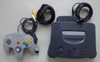 Nintendo 64 + aansluitkabels + originele controller, Games en Spelcomputers, Spelcomputers | Nintendo 64, Met 1 controller, Gebruikt