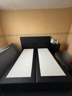 Boxspring in nieuwstaat met opbergruimtes langs beide kanten, Huis en Inrichting, Slaapkamer | Boxsprings, Ophalen, Zo goed als nieuw