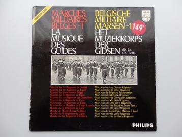 LP 'Belgische Militaire Marsen 1' Muziekkorps der Gidsen beschikbaar voor biedingen