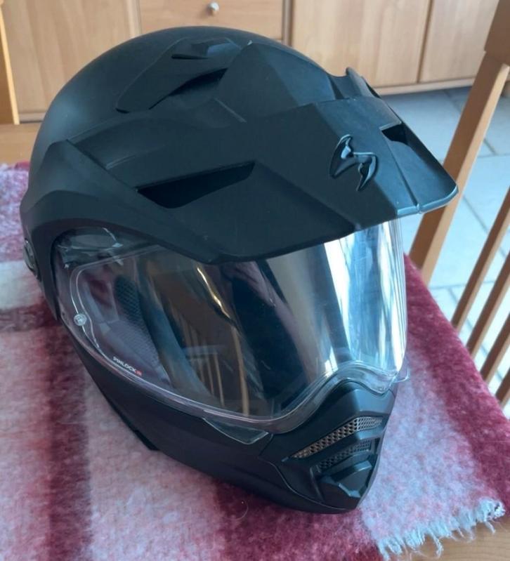 Scorpion ADX-2 cross-over systeemhelm - maat L - als nieuw, Motos, Vêtements | Casques de moto, Hommes, Casque système, L, Autres marques