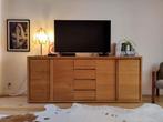 Massief Houten Dressoir / TV-meubel, Ophalen, Zo goed als nieuw, 200 cm of meer, 25 tot 50 cm