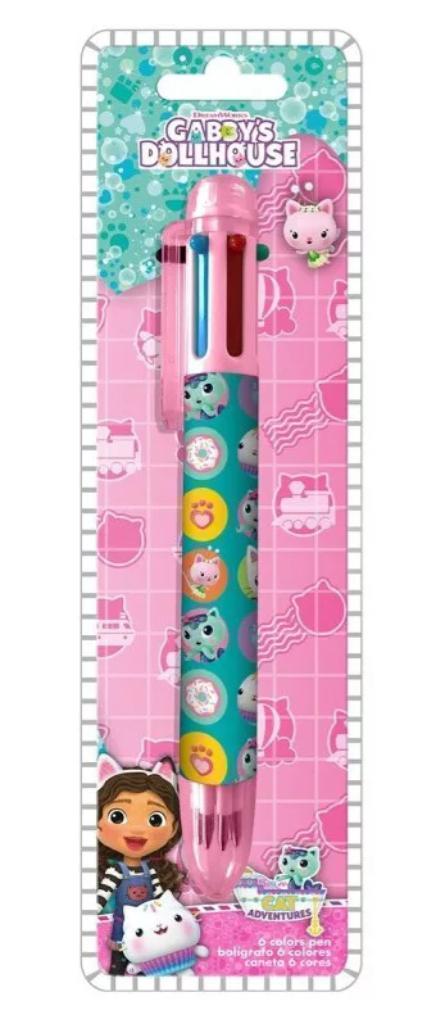 6 Kleurenpen Gabby's Poppenhuis - Gabby's Dollhouse - Gabby, Diversen, Schoolbenodigdheden, Nieuw, Ophalen of Verzenden