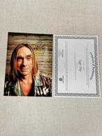 Iggy Pop - Foto gesigneerd Echte handtekening + Certificaat, Verzamelen, Muziek, Artiesten en Beroemdheden, Nieuw, Gesigneerd
