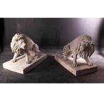 Ensemble de 2 statues de lion en pierre romaine, longueur 13, Collections, Collections Animaux, Enlèvement, Neuf