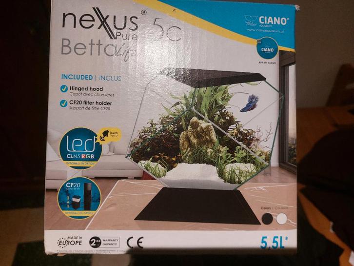 Aquarium nano 5,5L design neuf, Dieren en Toebehoren, Vissen | Aquaria en Toebehoren, Nieuw, Leeg aquarium, Ophalen