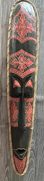 Décoration murale en bois Visage, Ophalen, Nieuw