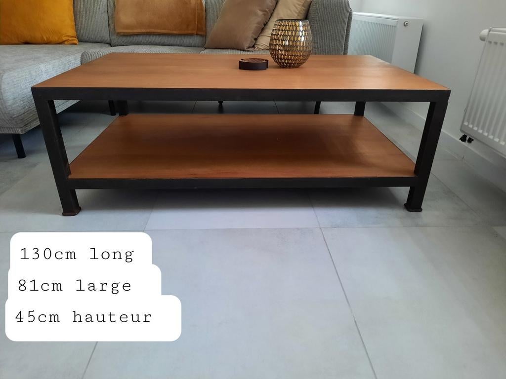 Industriële woonkamertafel, Huis en Inrichting, Kasten |Televisiemeubels, Metaal, Ophalen