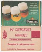 BIERKAART  TUBORG met achter kant   DE  LANGEMAN 1995, Autres marques, Sous-bock, Envoi, Neuf