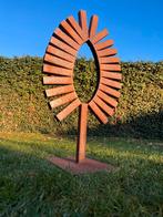 Roestige tuinsculptuur Handgemaakte abstracte metalen kunst, Tuin en Terras, Ophalen of Verzenden, Nieuw, Metaal, Overige typen