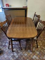Eettafel 130cm met 4 stoelen, Huis en Inrichting, Complete eetkamers, Zo goed als nieuw, Ophalen