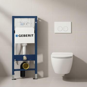 !! ACTIE !! Geberit up100 + Wc + drukplaat delta25 beschikbaar voor biedingen