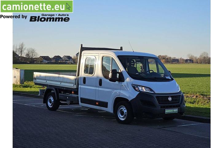Fiat Ducato 35H 2.3 MultiJet L3H1 DC Open Laadbak (bj 2021), Auto's, Fiat, Bedrijf, Te koop, Ducato, ABS, Airconditioning, Alarm