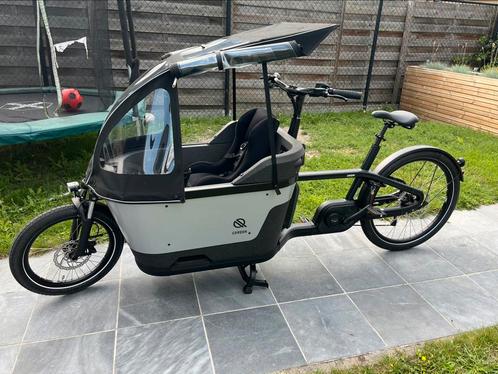 Te koop: carqon bakfiets – Zwart – Slechts 472 km, Fietsen en Brommers, Fietsen | Bakfietsen, Zo goed als nieuw, Overige merken