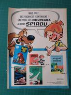 Roba - Boule et Bill - publicité papier albums Spirou - 1962, Collections, Personnages de BD, Autres types, Autres personnages