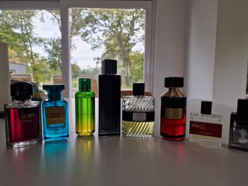 8 heren parfums verzameling: dior, ysl, neroli, joop, ...