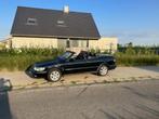 Saab 9-3 Cabrio 2.0 benzine met airco gekeurd voor verkoop, Auto's, Saab, Zwart, Cabriolet, Zwart, Handgeschakeld