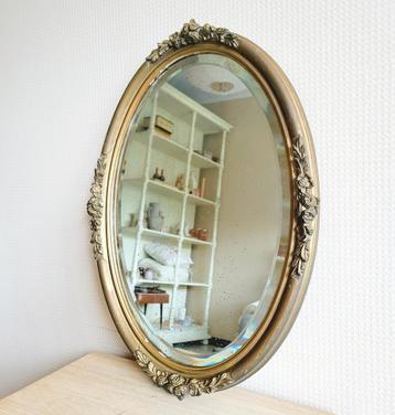 Magnifique miroir baroque ancien à facettes en or !  disponible aux enchères