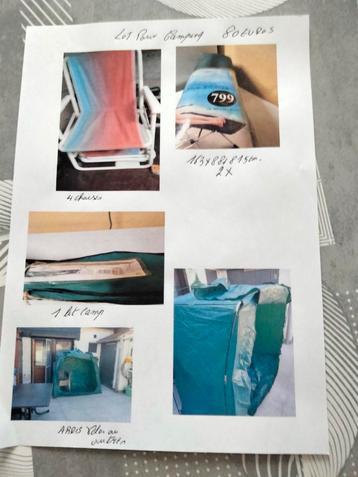 Divers matériels pour camping, Comme neuf