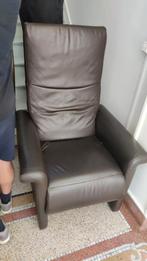 Leren fauteuil, Huis en Inrichting, Fauteuils, Ophalen, Zo goed als nieuw