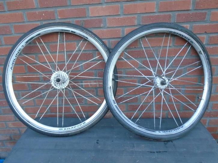 2 x Batavus wielen, Fietsen en Brommers, Fietsonderdelen, Gebruikt, Wiel, Ophalen