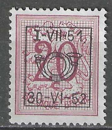 Belgie 1951 - OBP 617pre - Heraldieke Leeuw - 20 c. (ZG) beschikbaar voor biedingen