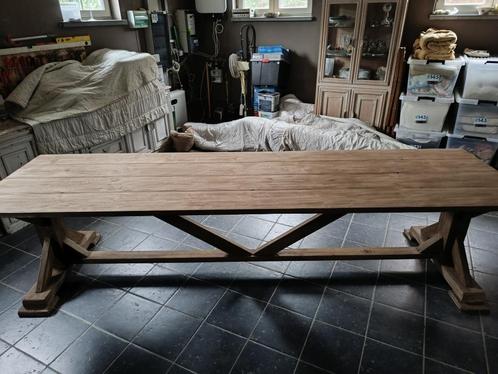 Mooie grote oude landelijke kloostertafel, Huis en Inrichting, Tafels | Eettafels, Gebruikt, Ophalen