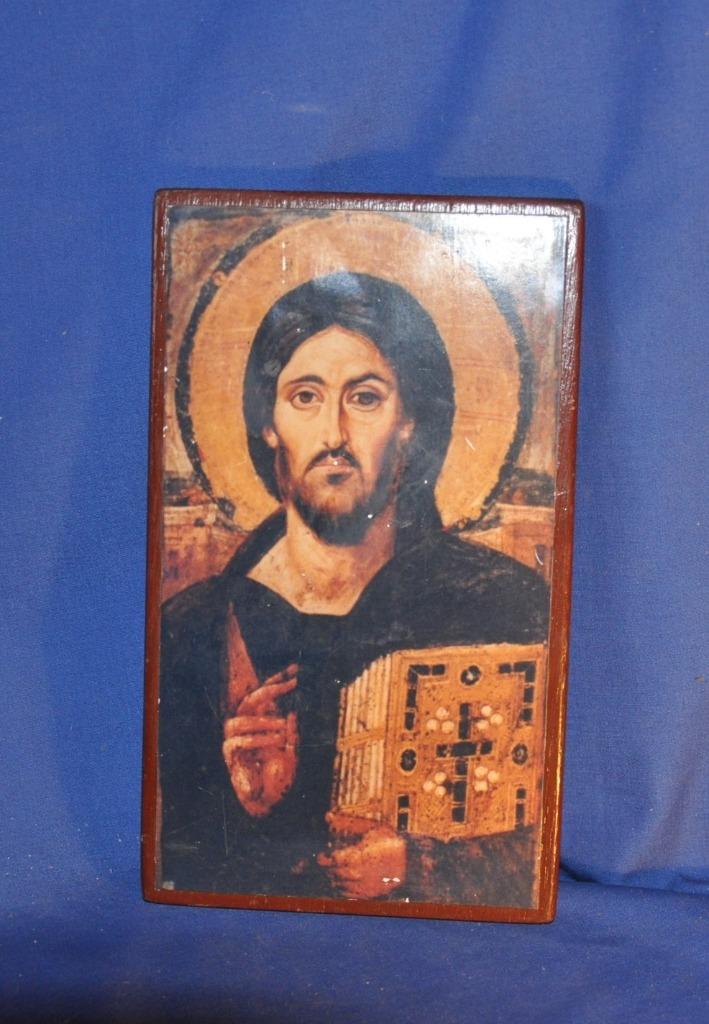 icone mural carton sur bois, Ophalen of Verzenden