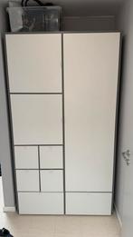 Ikea VISTHUS Kledingkast, grijs/wit, 122x59x216 cm, Ophalen, Zo goed als nieuw