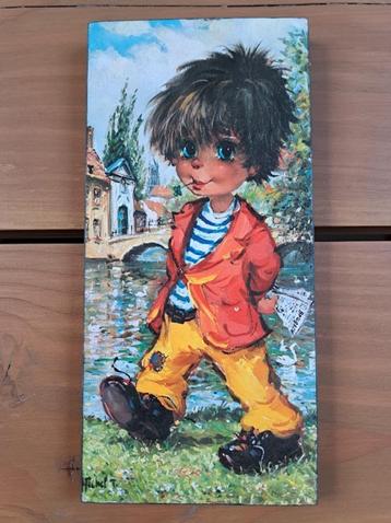 Vintage prent Michel Thomas, Antiek en Kunst, Ophalen