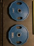 2 schijven van 20 kg, Sport en Fitness, Ophalen, Zo goed als nieuw