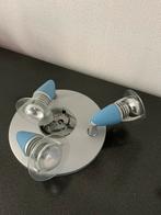 Plafondlamp met 3 spots, Ophalen of Verzenden, Gebruikt, Glas