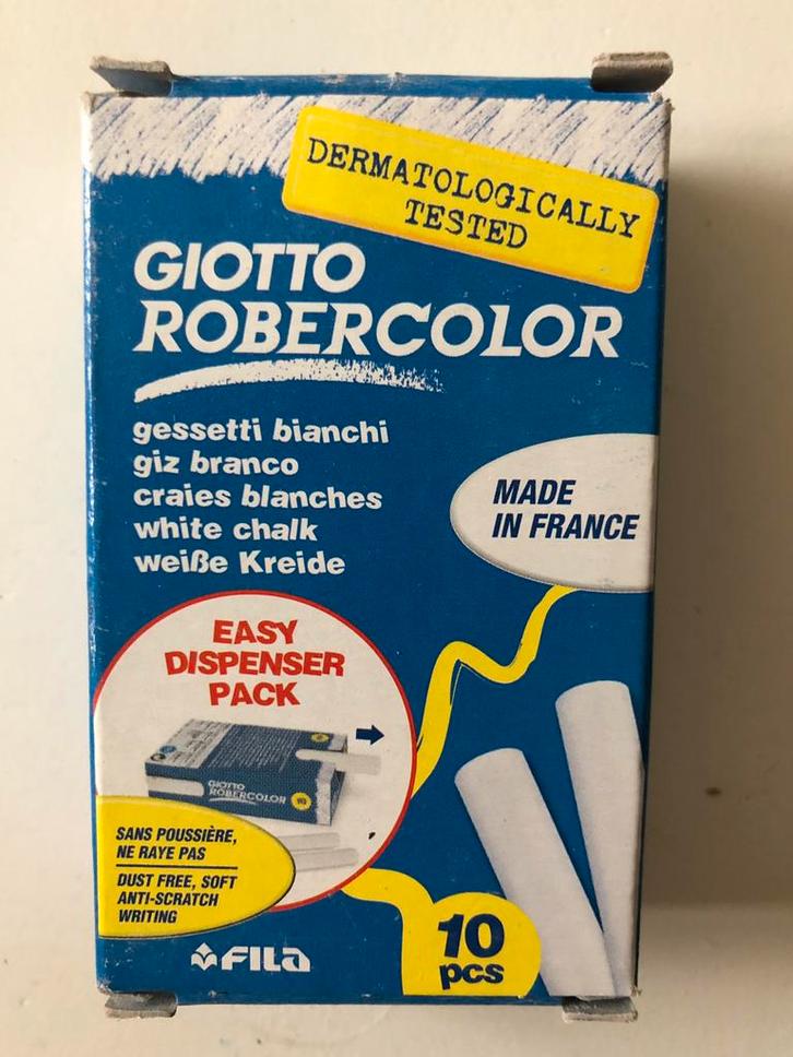 boîte de 10 crayons blancs, tableau noir, craie de trottoir, Enfants & Bébés, Jouets | Éducatifs & Créatifs, Comme neuf, Enlèvement ou Envoi