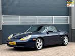 Porsche Boxster 2.5 bj.1997 Airco|Leder|Lage km stand., Auto's, Porsche, Zwart, Cabriolet, Blauw, Handgeschakeld