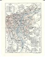 1905 - Liège - plan de la ville, Livres, Atlas & Cartes géographiques, Enlèvement ou Envoi