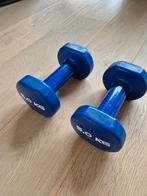 Fitness halters : 2 x 5 kg :donkerblauw, Sports & Fitness, Enlèvement, Utilisé, Set d’haltères