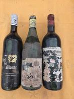 3 oude wijnflessen – kelderopslag (donker & liggend), Ophalen, Rode wijn
