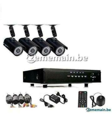 4 caméras de surveillance P2P système avec 4 canaux 960h hdm