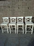 4 barkrukken Ikea (Rosentorp), Ophalen, Gebruikt, Met voetsteun, 60 tot 90 cm