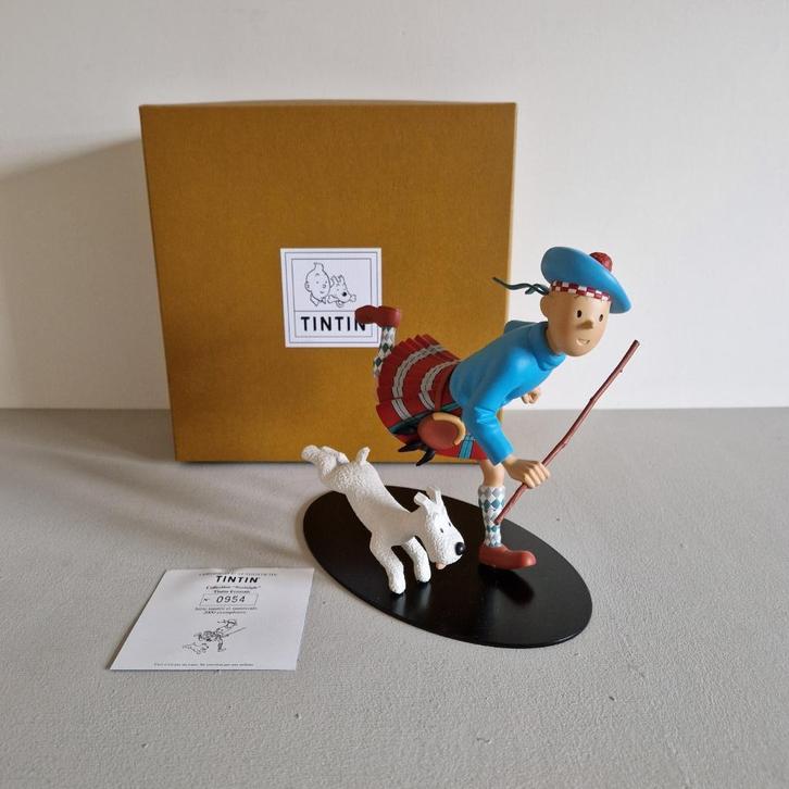 Kuifje / Tintin als Schot / Ecossais, beeld door Moulinsart, Verzamelen, Stripfiguren, Nieuw, Beeldje of Figuurtje, Kuifje, Ophalen of Verzenden