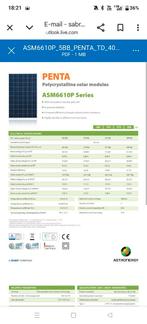 Astronergy 275W zonnepanelen, Doe-het-zelf en Bouw, Zonnepanelen en Toebehoren, Ophalen