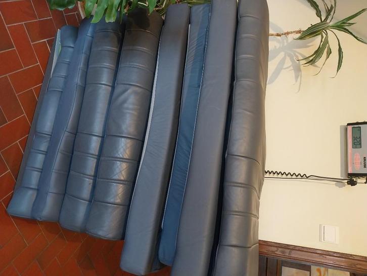 Kussens voor zetels, leder, blauw. Uit camper, Caravans en Kamperen, Mobilhomes, Particulier, Ophalen