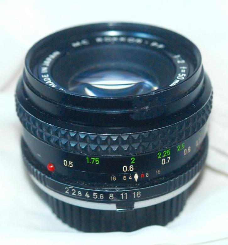Minolta MC Rokkor-PF 50 mm 2, Audio, Tv en Foto, Fotocamera's Analoog, Minolta, Ophalen of Verzenden