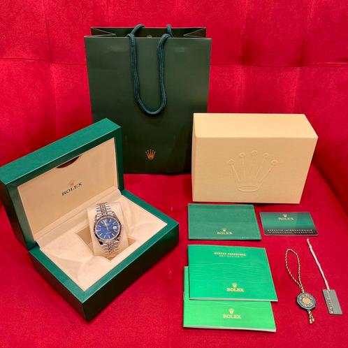 Rolex Datejust 41 Blue, Handtassen en Accessoires, Horloges | Heren, Nieuw, Rolex, Staal, Ophalen of Verzenden
