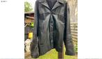 Veste en cuir noire xl