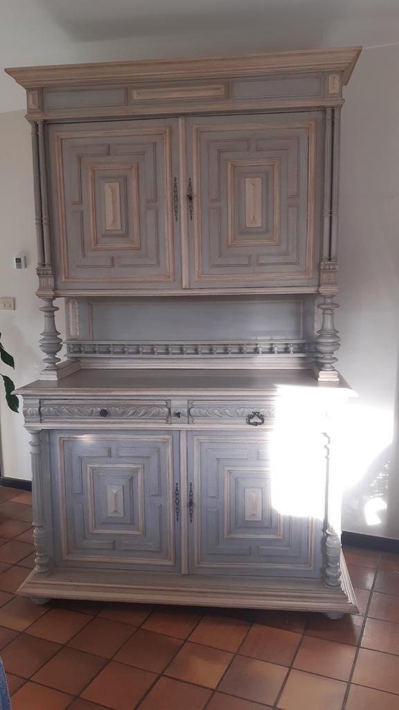 Vaisselier ancien 2 corps, Huis en Inrichting, Kasten | Buffetkasten, Met deur(en), Ophalen